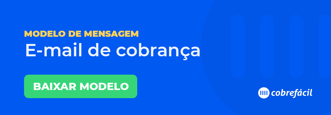 Modelo de e-mail de cobrança